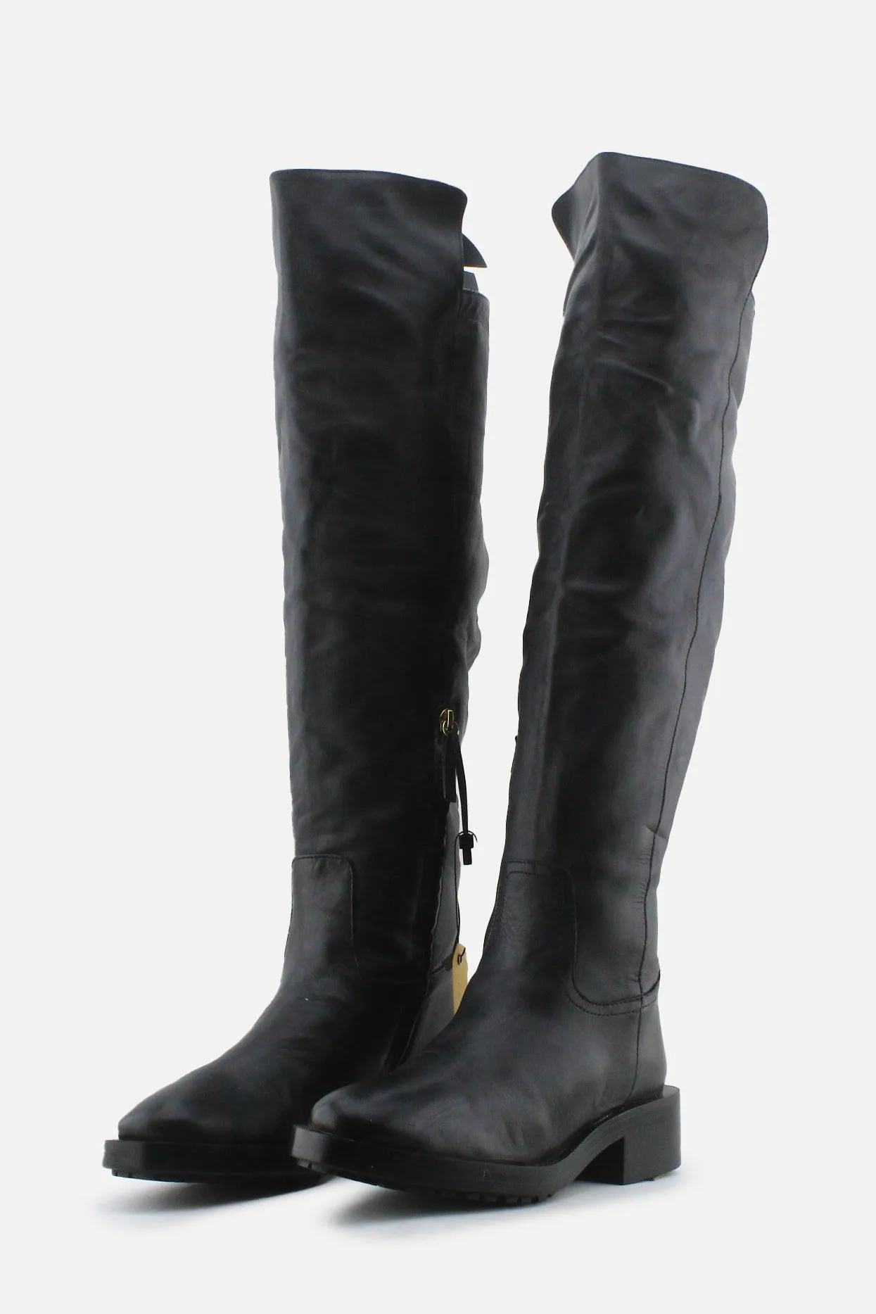 Zara Zipper Knee High Boots | 100% Authetic Leather